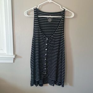 American Eagle Black & White Tank Top